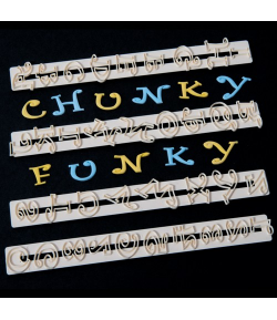 FMM Cortadores Tappit, Letras y Números Chunky Funky Set/4u.