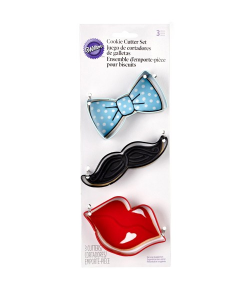 Wilton Cortadores, Pajarita, Bigote y Labios Set/3u.