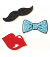 Wilton Cortadores, Pajarita, Bigote y Labios Set/3u.