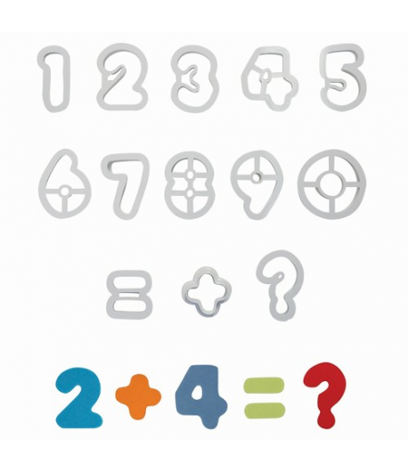 PME Set Cortadores Forma de Números, 13 piezas