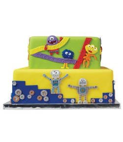 Wilton Molde para Fondant y Pasta de Goma, Robots y Monstruos 1u.