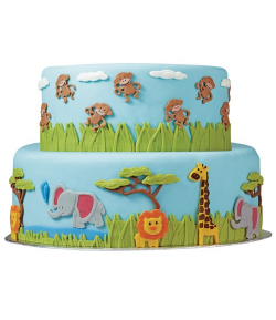 Wilton Molde para Fondant y Pasta de Goma, Animales de la Selva 1u.