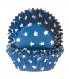 House of Marie Cápsulas para Hornear, Azul con Estrellas 50u.