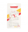 Dekofee Mini Cortadores con Expulsor, Coronas Set/3u.