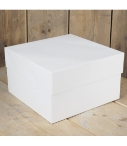 FunCakes Caja Tarta -Blanca 20x20x15cm- 1u.