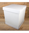 FunCakes Caja para Tartas, Blanca 37x37x45cm. 1u.
