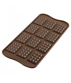 Silikomart Molde para Chocolate, 12 Mini Tabletas