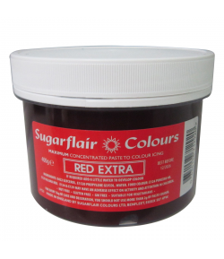 Sugarflair Colorante en Pasta Concentrado Extra Rojo 400gr.