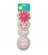 Wilton Cortadores, Flor Conejo y Huevo Set/3u.