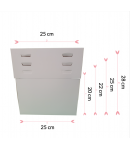Pastkolor Caja para Tartas, con 4 Alturas Ajustable 25X25cm.