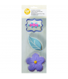 Wilton Cortadores, Flor Hoja y Placa Set/3u.