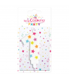 Scrapcooking Vela Numero 1 -Blanca con Estrellas 7cm.