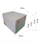 Pastkolor Caja para Tartas, con 4 Alturas Ajustable 40X30cm.