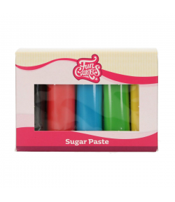 FunCakes Rolled Fondant Multipack Colores Esenciales 5x100g