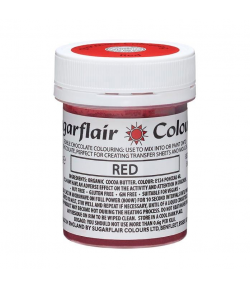 Sugarflair Colorante para Chocolate, Rojo 35g.