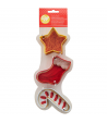 Wilton Cortadores, Estrella Calcetín Bastón y Caramelo Set/3u.