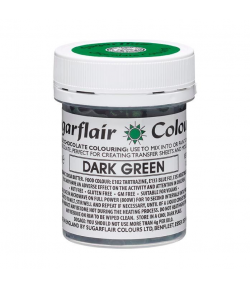 Sugarflair Colorante para Chocolate, Verde Oscuro 35gr.