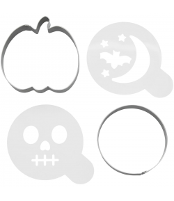 Wilton Cortadores  y Plantillas Halloween Set/4u.