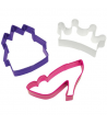 Wilton Cortadores, Castillo Corona y Zapato Set/3u.